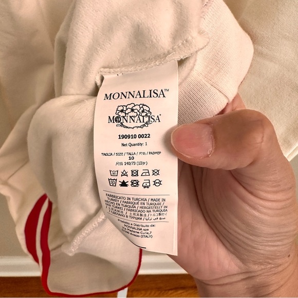 Monnalisa Rhinestone teddy fleece kids dress size 10 - Picture 4 of 5